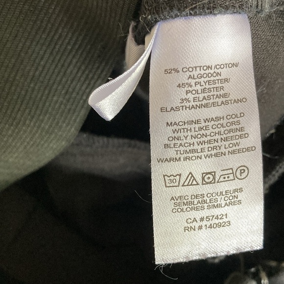 LOFT 10 High waist black ankle pants elastic waist - Picture 12 of 13